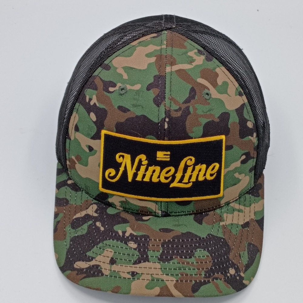 Nine Line Mens Trucker Hat Camo OSFM Adjustable Snapback Patch